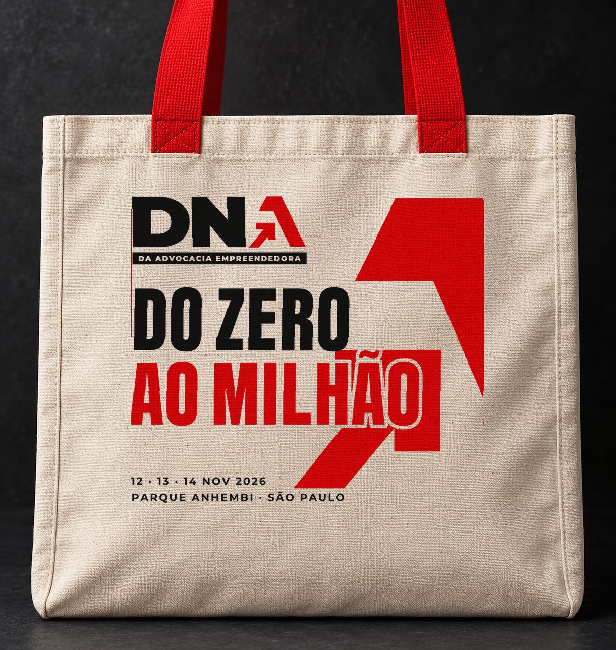 Mockup fotográfico: close da ecobag